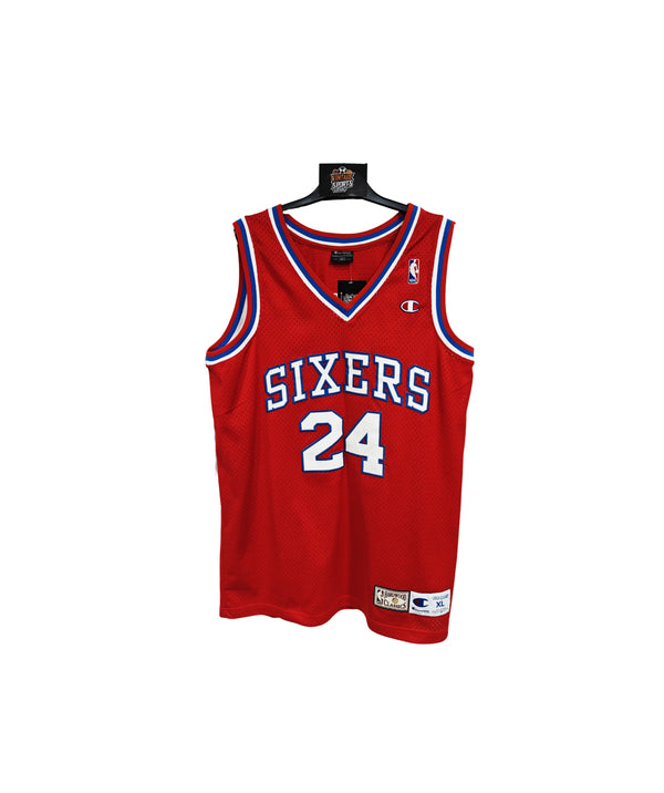 Philadelphia 76ers Sixers NBA Basketball 1990s (XL) #24 Jones