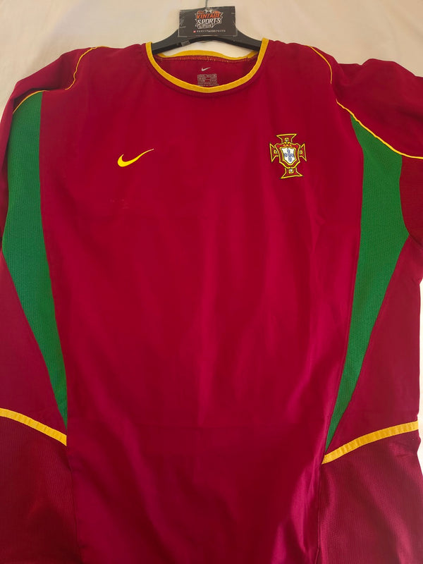 Portugal Home Football Shirt 2002-2004 (XL) #17 Ronaldo