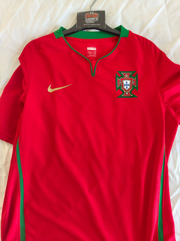 Portugal Home Football Shirt 2008 (M)