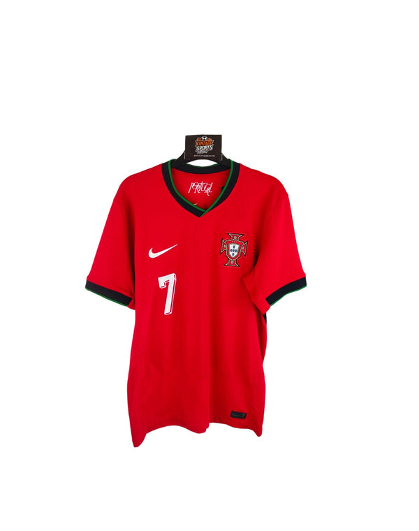 Portugal Home Football Shirt 2024-2025 (S) 7 Ronaldo
