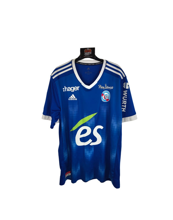 Racing Strasbourg Home Football Shirt 2021-2022 (XL) 9 Gameiro