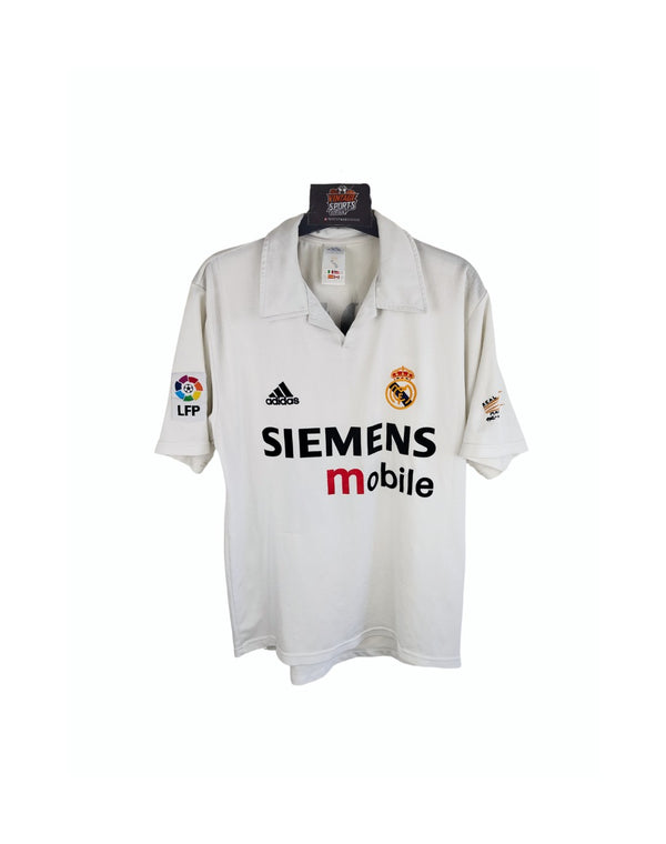 Real Madrid Home Football Shirt 2002-2003 (S) #5 Zidane