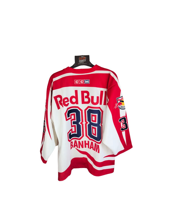 Red Bull Salzburg Signed Ice Hockey Jersey 2005-2006 (XS) 38 Banham