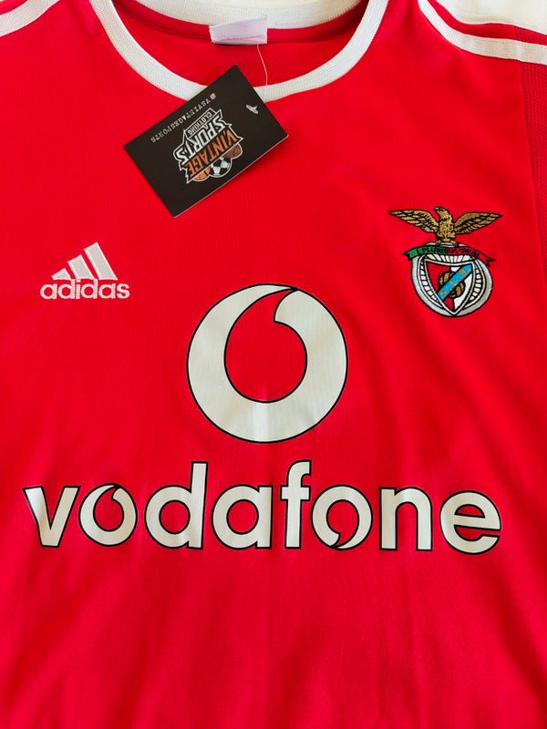 SL Benfica European Cup Home Football Shirt 2003-2004 (M)