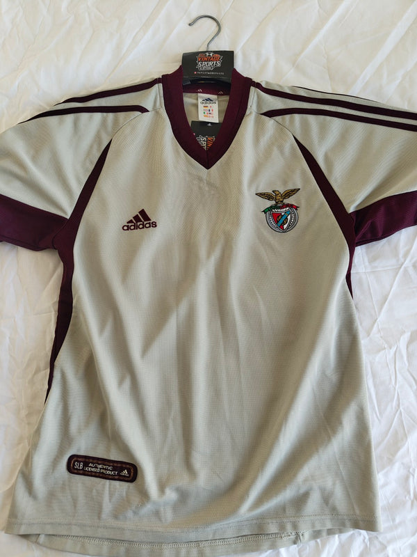 SL Benfica Unsponsored Away Football Shirt 2000-2001 (S)