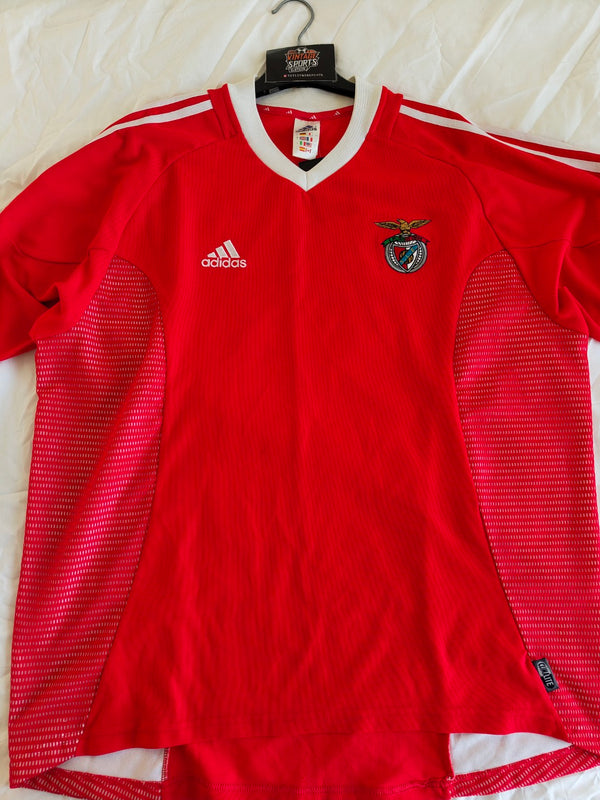 SL Benfica Unsponsored Home Football Shirt 2002-2003 (XL)