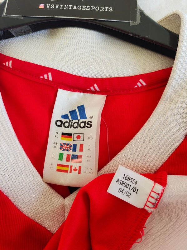 SL Benfica Unsponsored Home Football Shirt 2002-2003 (XL)