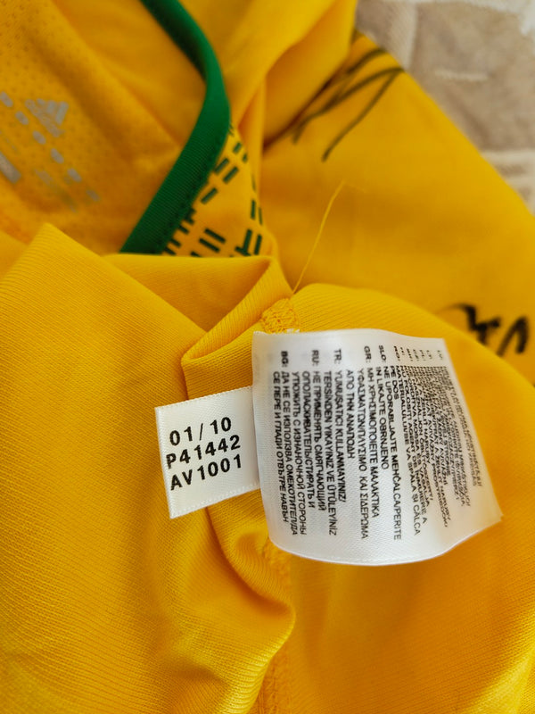 South Africa Signed Home Football Shirt 2009-2011 (L)