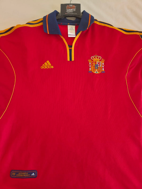Spain Home Football Shirt 1999-2001 (M)