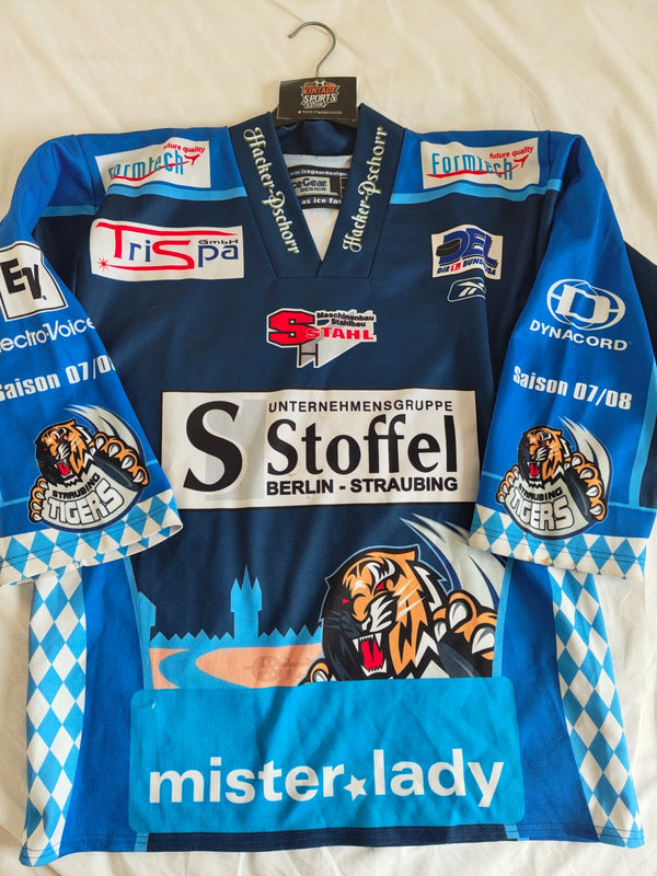 Straubing Tigers Home Ice Hockey Jersey 2007-2008 (S) 13 Meloche