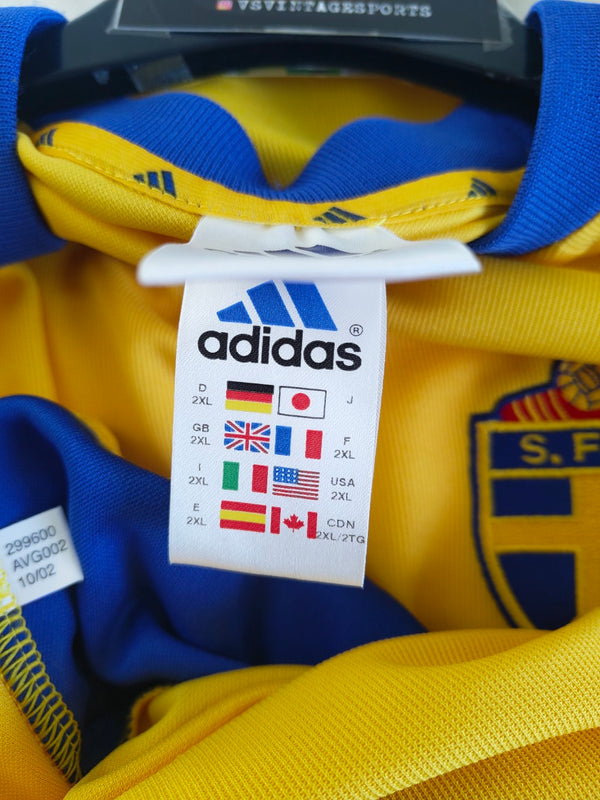 Sweden Home Football Shirt 2002-2004 (XXL)