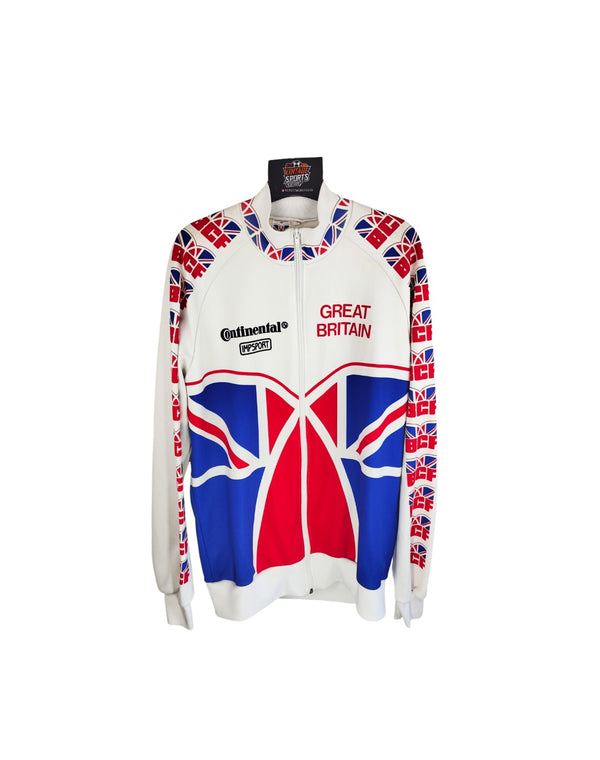 Team Great Britain Full Zip Cycling Shirt Jersey 1995 (L)