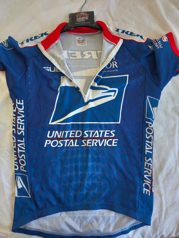 Team USPS Trek Cycling 1/2 Zip Jersey Shirt 2003 (M)