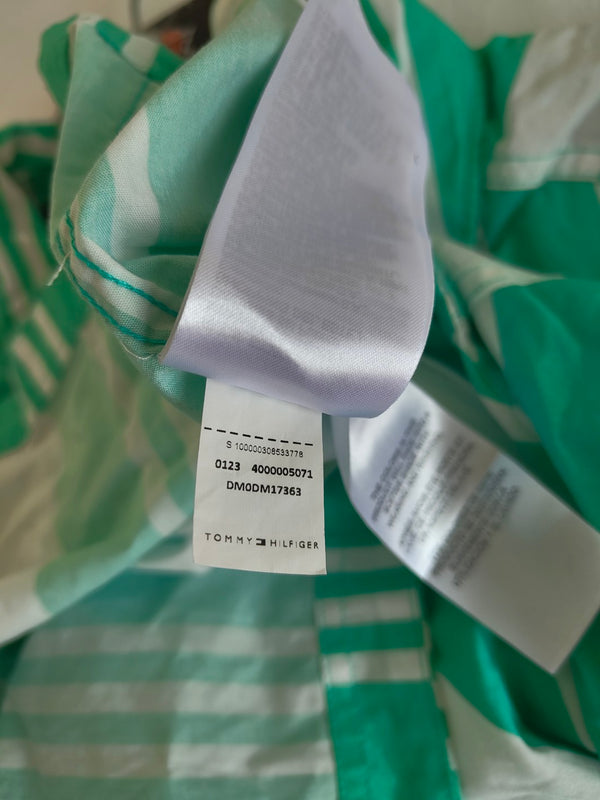 Tommy Hilfiger Jeans Button shirt Pinstripe Green White (XL)