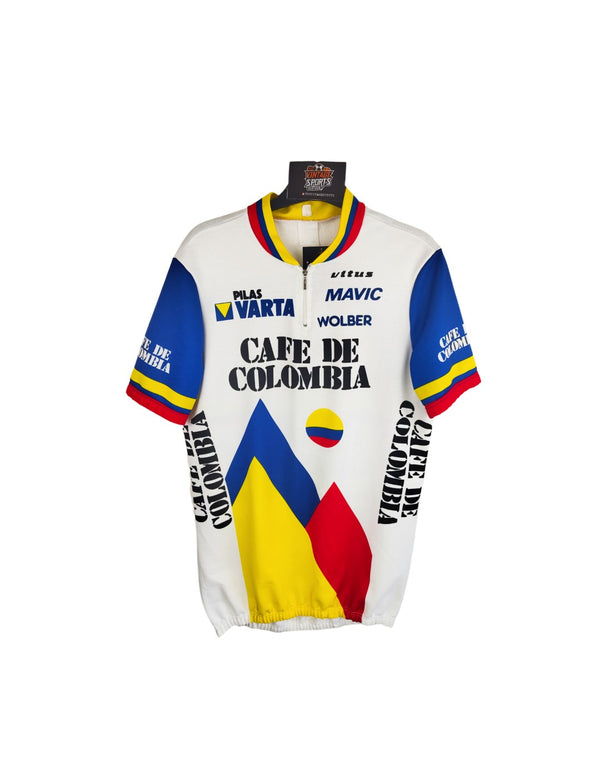 Varta Cafe de Colombia Mavic Cycling Shirt Jersey 1985-1986 (XL)