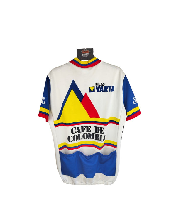 Varta Cafe de Colombia Mavic Cycling Shirt Jersey 1985-1986 (XL)