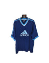Vintage Adidas Big Logo Blue T-Shirt 1990s (M)