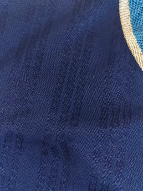 Vintage Adidas Big Logo Blue T-Shirt 1990s (M)