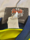 Vintage Adidas Big Logo Sample T-Shirt 1990s Yellow Blue (M)