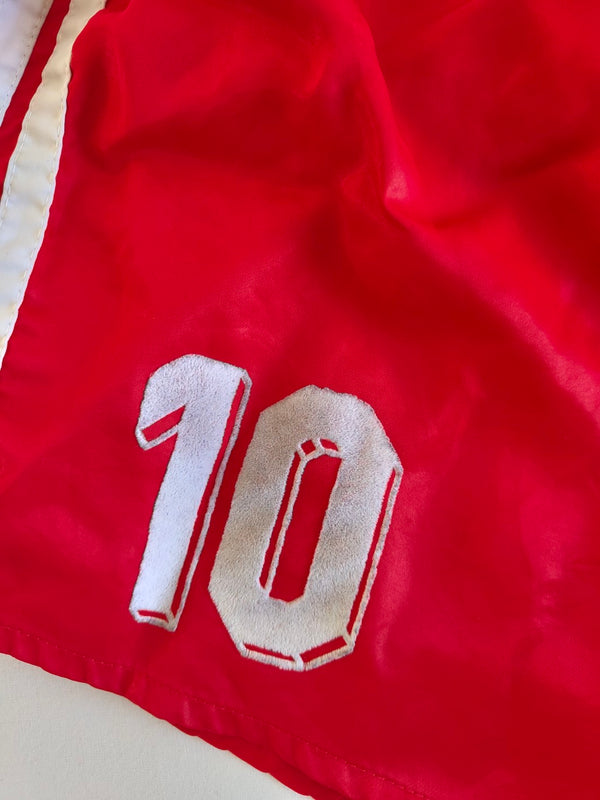 Vintage Adidas Football Running Shorts 1990s Red (L)  #10