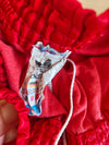 Vintage Adidas Football Running Shorts 1990s Red (L)  #10