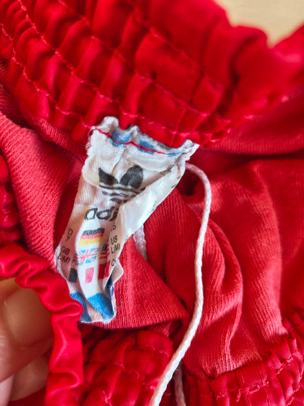 Vintage Adidas Football Running Shorts 1990s Red (L)  #10