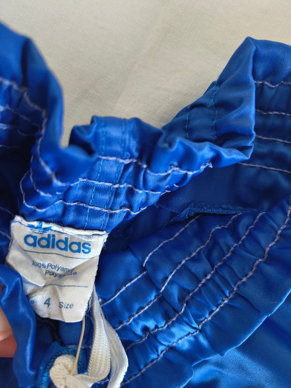 Vintage Adidas Football Shorts 1980s Blue (S) #6