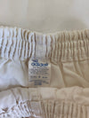 Vintage Adidas Football Shorts Cotton 1980s White blue (S) #4