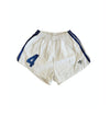 Vintage Adidas Football Shorts Cotton 1980s White blue (S) #4
