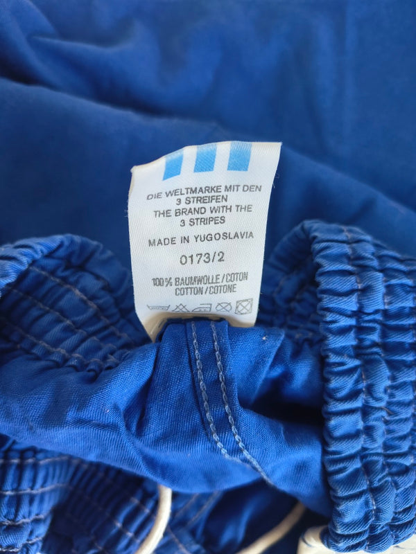 Vintage Adidas Football Shorts Cotton 1990s blue (L) #6