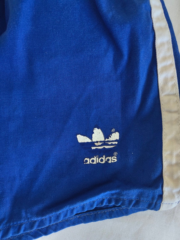 Vintage Adidas Football Shorts Cotton 1990s blue (L) #6