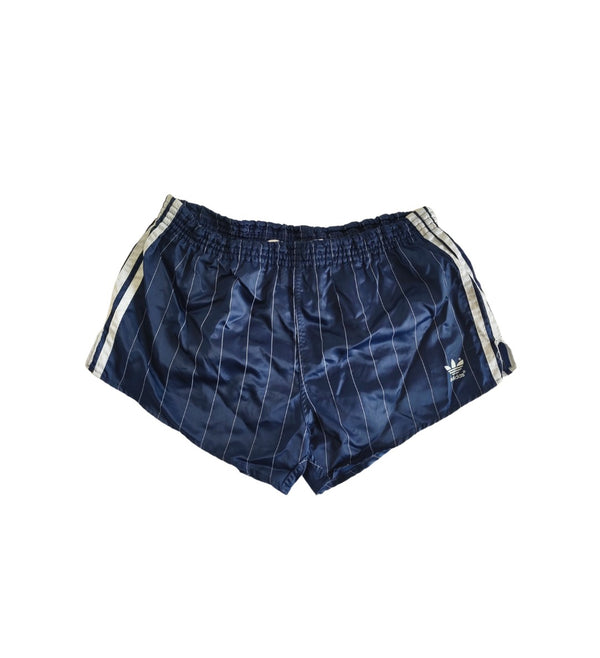 Vintage Adidas Shorts 1990s Blue Pinstripe (L)