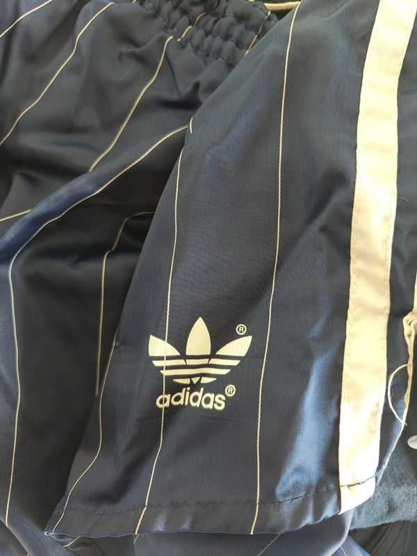 Vintage Adidas Shorts 1990s Blue Pinstripe (L)