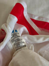 Vintage Adidas Shorts 1990s White Red (L)