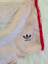 Vintage Adidas Shorts 1990s White Red (S)