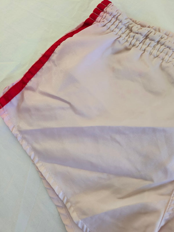 Vintage Adidas Shorts 1990s White Red (S)
