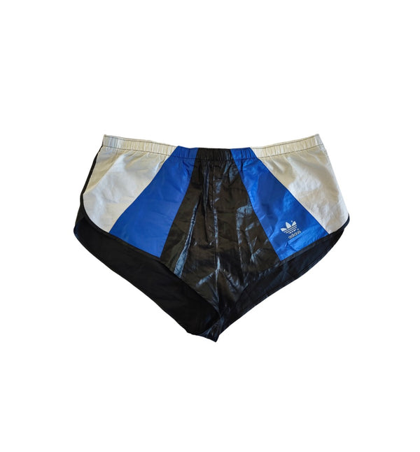 Vintage Adidas Sprinter Shorts 1990s Blue White Black (M)