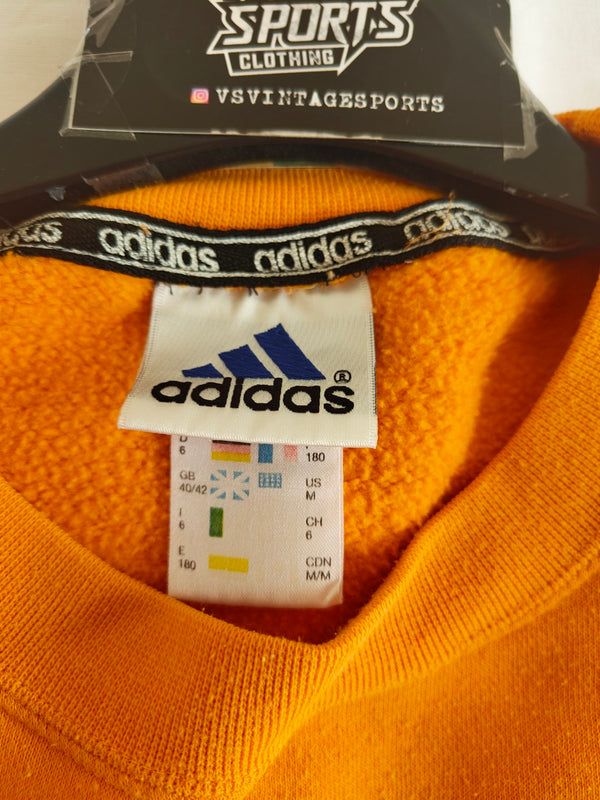 Vintage Adidas Sweatshirt Orange 1990s (M)