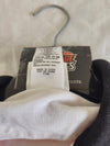 Vintage Adidas Tennis Polo Shirt Striped 1990s White Orange (L)