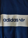 Vintage Adidas Tracksuit Top Jacket 1990s Blue (L)