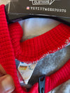 Vintage Adidas Tracksuit Top Jacket Red Grey 1980s (S)