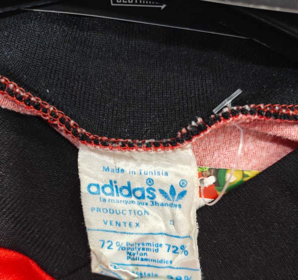 Vintage Adidas Ventex Football Shirt Red 1980s (M) #7