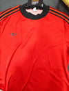 Vintage Adidas Ventex Football Shirt Red 1980s (M) #7