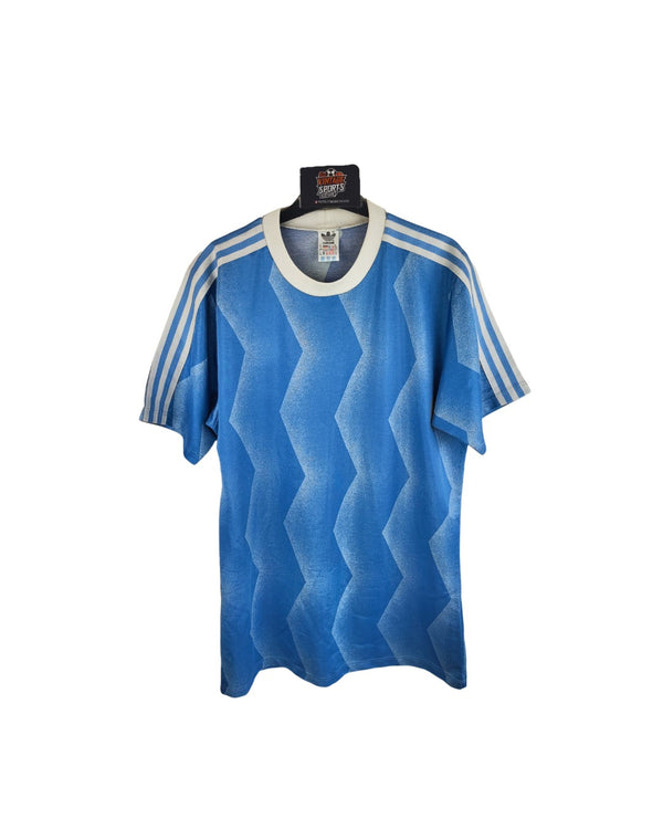 Vintage Football Shirt Adidas Blue 1980s (L)