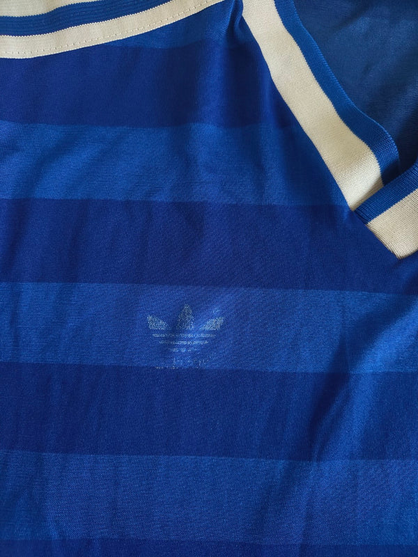 Vintage Football Shirt Adidas Blue 1984-1986 (S)