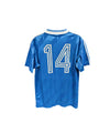 Vintage Football Shirt Adidas Blue 1990s (M) #14