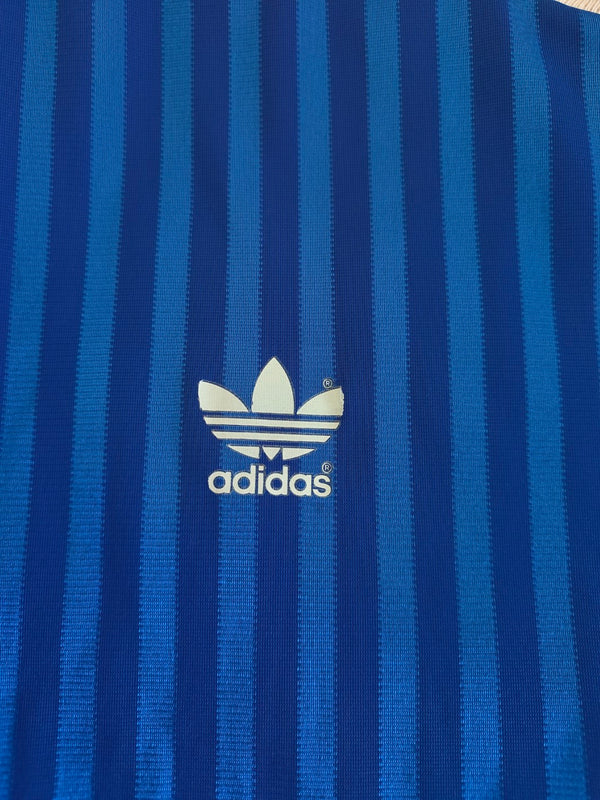 Vintage Football Shirt Adidas Blue White 1990s (L)