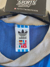 Vintage Football Shirt Adidas Blue White 1990s (L)