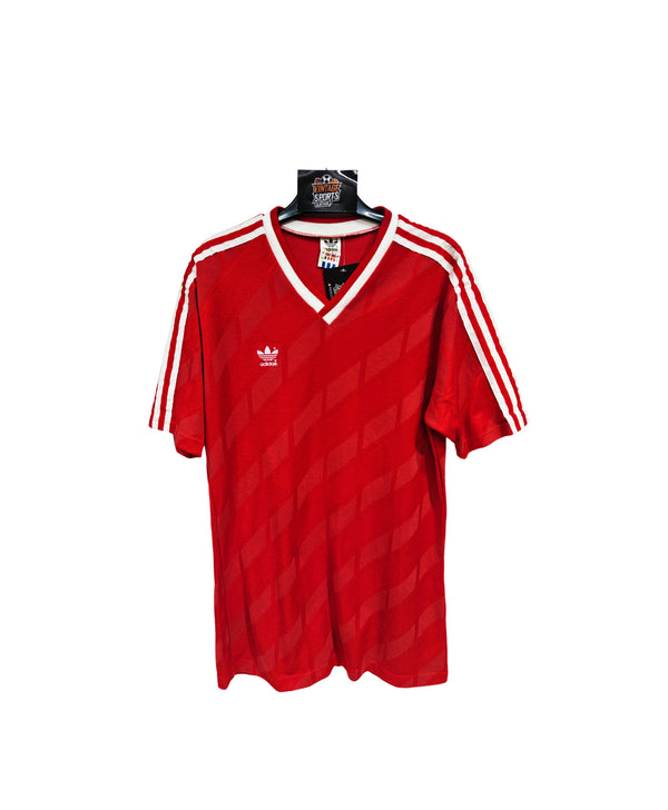 Vintage Football Shirt Adidas Red 1990s (L)