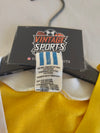 Vintage Football Shirt Adidas Yellow White 1980s (M)